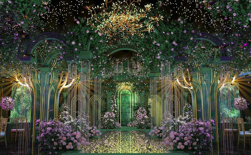 延安奇妙森林婚礼堂效果展示