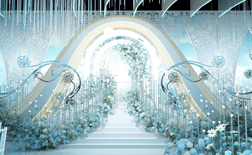 延安釡香烙馍村水晶厅效果展示